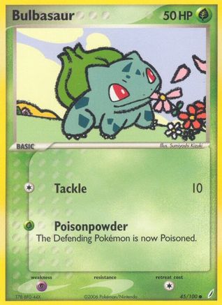 Bulbasaur 045/100 - Crystal Guardians Reverse Holofoil