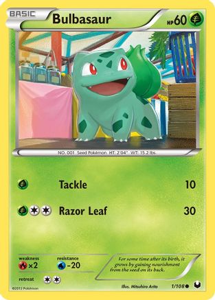 Bulbasaur 001/108 - Dark Explorers