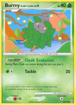Burmy Plant Cloak 056/99 - Arceus Reverse Holofoil