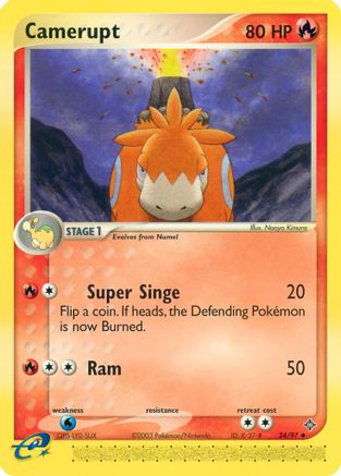 Camerupt 024/97 - Dragon Reverse Holofoil