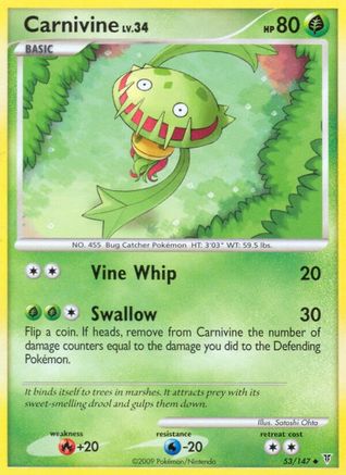 Carnivine 053/147 - Supreme Victors Reverse Holofoil