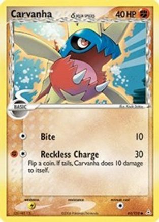 Carvanha (Delta Species) 061/110 - Holon Phantoms Reverse Holofoil