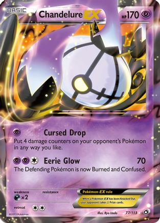 Chandelure EX 077/113 - Legendary Treasures Holofoil
