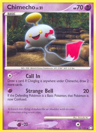 Chimecho 022/123 - Mysterious Treasures Reverse Holofoil