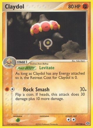 Claydol 024/106 - Emerald Reverse Holofoil