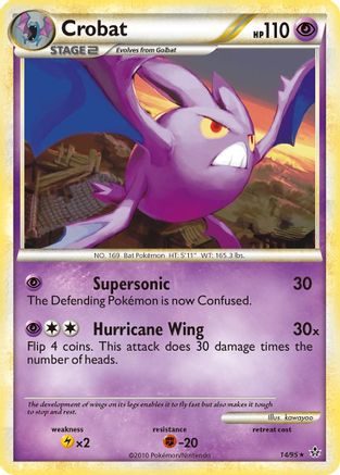 Crobat 014/95 - Unleashed Reverse Holofoil