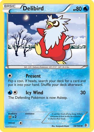 Delibird 038/149 - Boundaries Crossed Reverse Holofoil