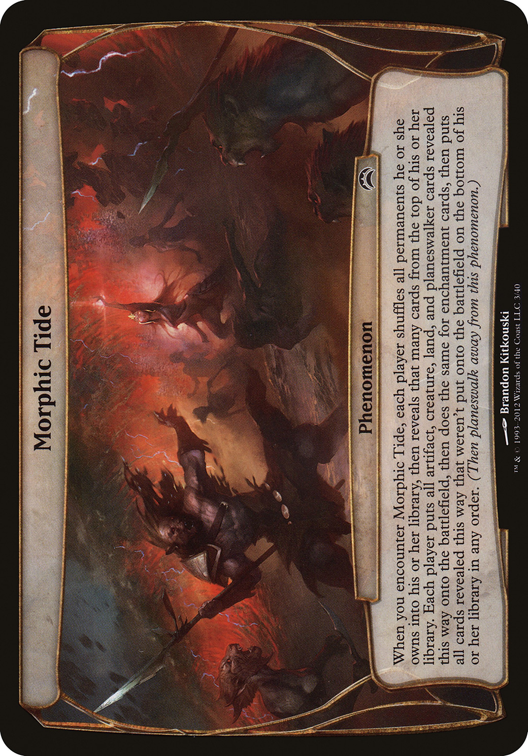 Morphic Tide (OVER-003) - Planechase 2012 Planes Foil