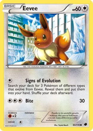 Eevee 090/116 - Plasma Freeze Reverse Holofoil