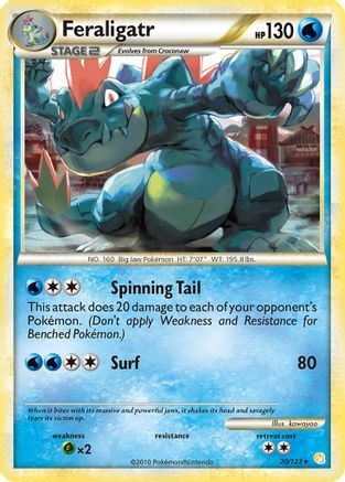 Feraligatr 020/123 - HeartGold SoulSilver