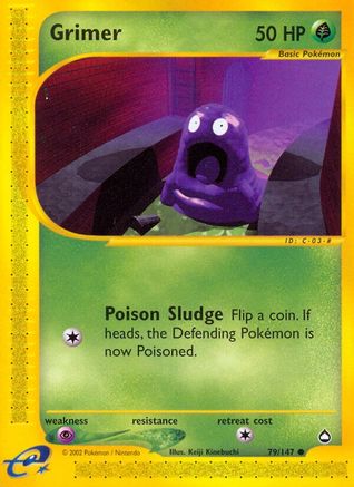 Grimer 079/147 - Aquapolis Reverse Holofoil