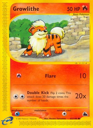 Growlithe 062/144 - Skyridge Reverse Holofoil