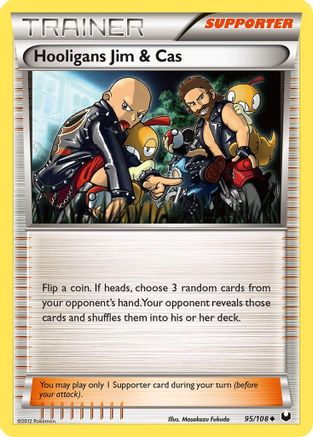 Hooligans Jim & Cas 095/108 - Dark Explorers Reverse Holofoil