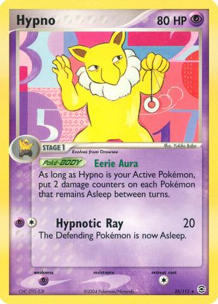 Hypno 025/112 - FireRed & LeafGreen Reverse Holofoil