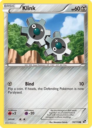 Klink 074/114 - Black and White Reverse Holofoil
