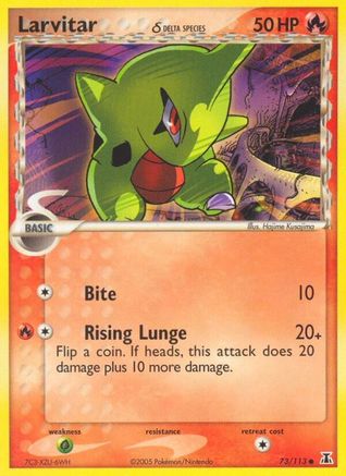 Larvitar (Delta Species) 073/113 - Delta Species Reverse Holofoil