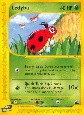 Ledyba 072/144 - Skyridge Reverse Holofoil