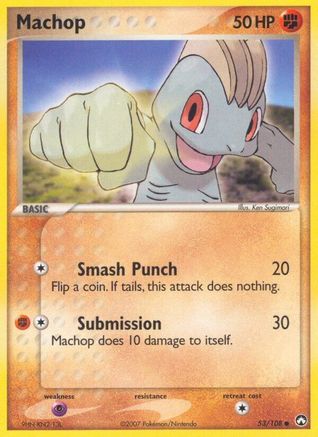 Machop 053/108 - Power Keepers Reverse Holofoil