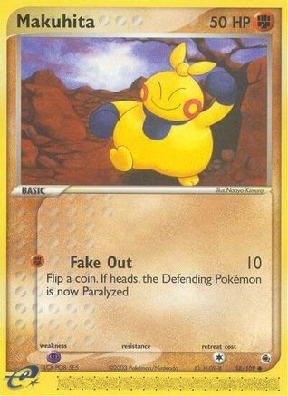 Makuhita 058/109 - Ruby and Sapphire Reverse Holofoil