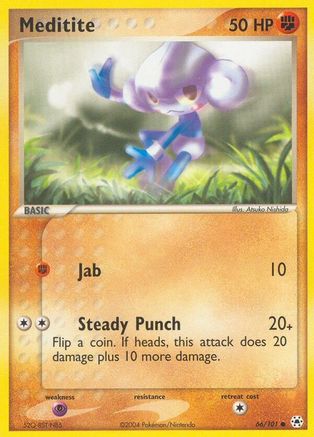 Meditite 066/101 - Hidden Legends Reverse Holofoil