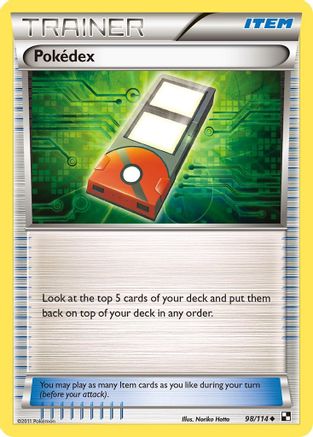 Pokedex 098/114 - Black and White Reverse Holofoil