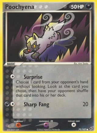 Poochyena 070/107 - Deoxys - Reverse Holofoil