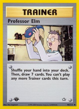 Professor Elm 096/111 - Neo Genesis 1st Edition