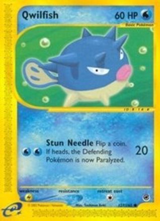 Qwilfish 127/165 - Expedition Reverse Holofoil