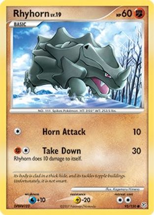 Rhyhorn 095/130 - Diamond and Pearl