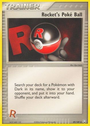 Rocket's Poke Ball 089/109 - Team Rocket Returns - Reverse Holofoil