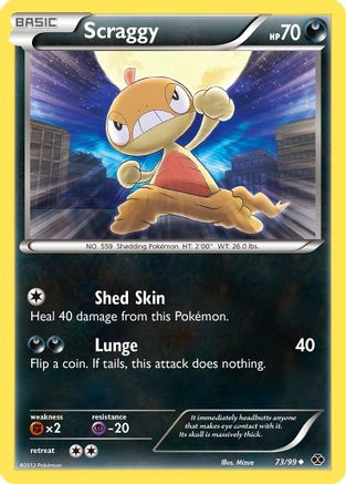 Scraggy 073/99 - Next Destinies Reverse Holofoil