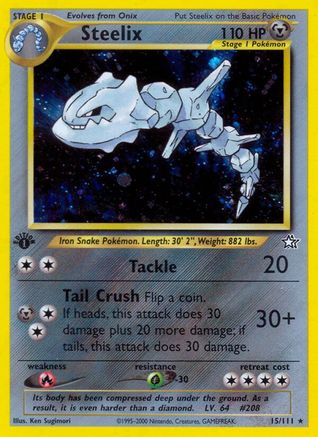 Steelix 015/111 - Neo Genesis 1st Edition Holofoil