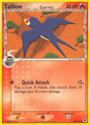 Taillow (Delta Species) 066/101 - Dragon Frontiers