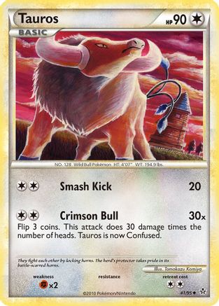 Tauros 041/95 - Unleashed Reverse Holofoil