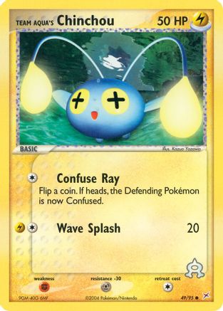 Team Aqua's Chinchou 049/95 - Team Magma vs Team Aqua Reverse Holofoil