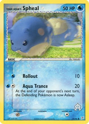 Team Aqua's Spheal 057/95 - Team Magma vs Team Aqua