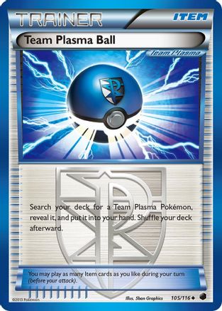Team Plasma Ball (Team Plasma) 105/116 - Plasma Freeze Reverse Holofoil