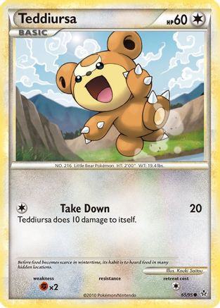 Teddiursa 065/95 - Unleashed Reverse Holofoil