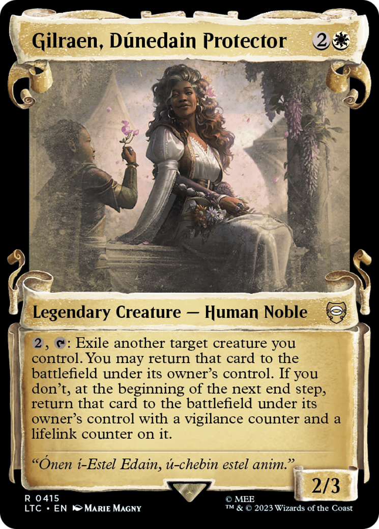 Gilraen, Dúnedain Protector (LTC-415) - Tales of Middle-earth Commander: (Showcase) Foil