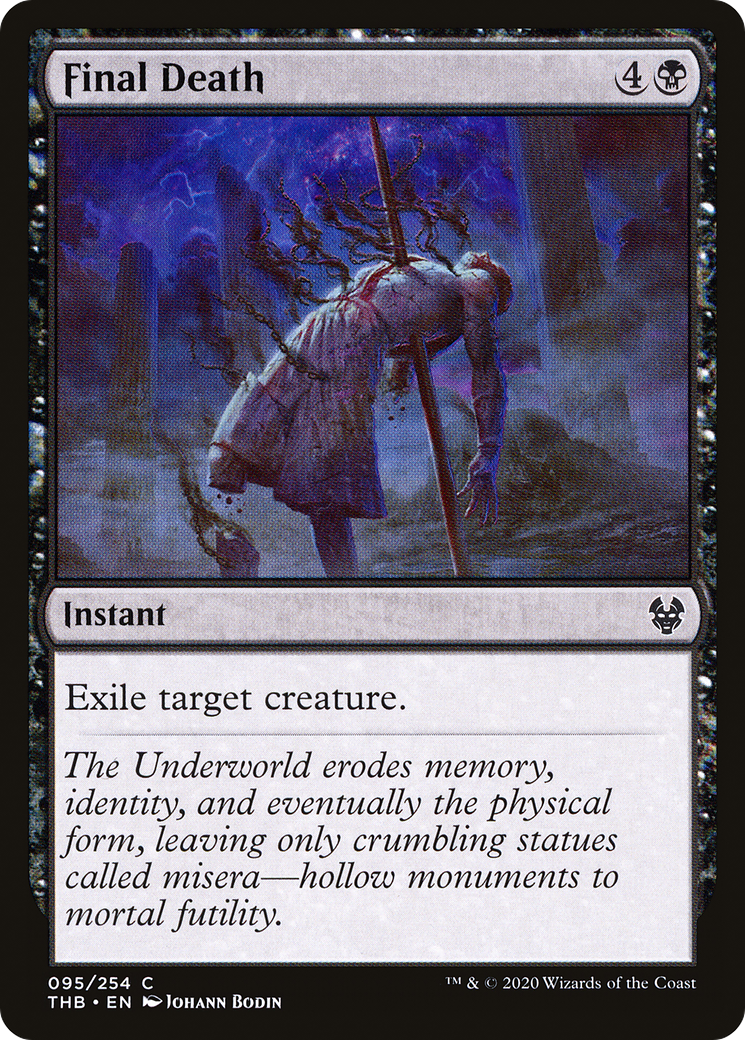 Final Death (THB-095) - Theros Beyond Death Foil