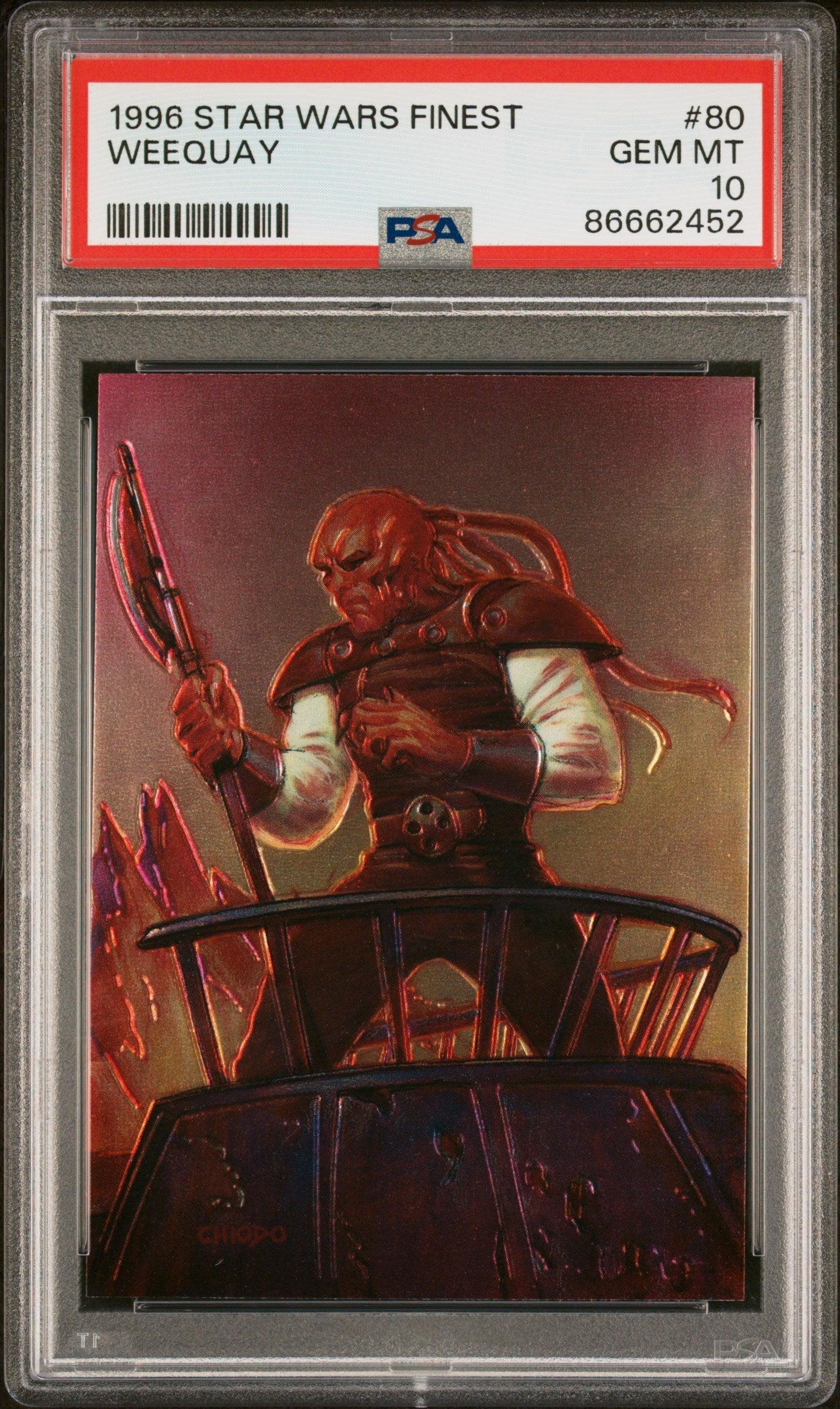 1996 STAR WARS FINEST WEEQUAY #80 - PSA 10