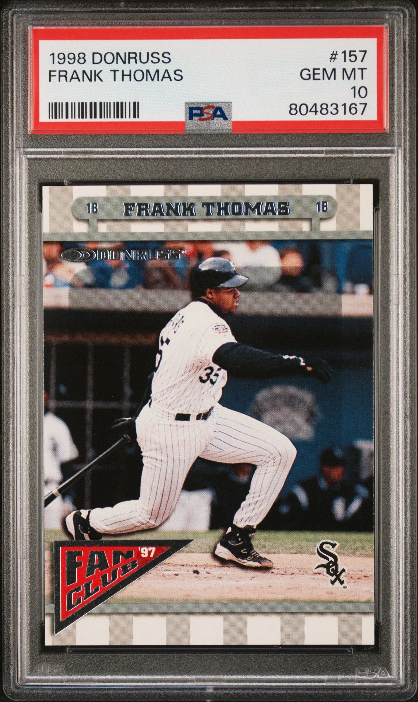 1998 DONRUSS FRANK THOMAS #157 - PSA 10