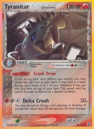 Tyranitar (Delta Species) 016/113 - Delta Species Holofoil