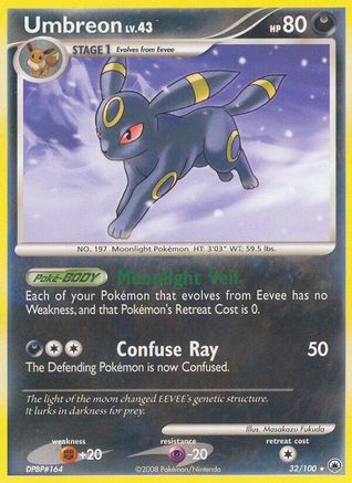 Umbreon 032/100 - Majestic Dawn Reverse Holofoil