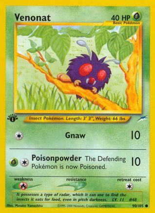 Venonat 090/105 - Neo Destiny 1st Edition