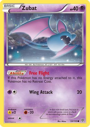 Zubat 053/135 - Plasma Storm