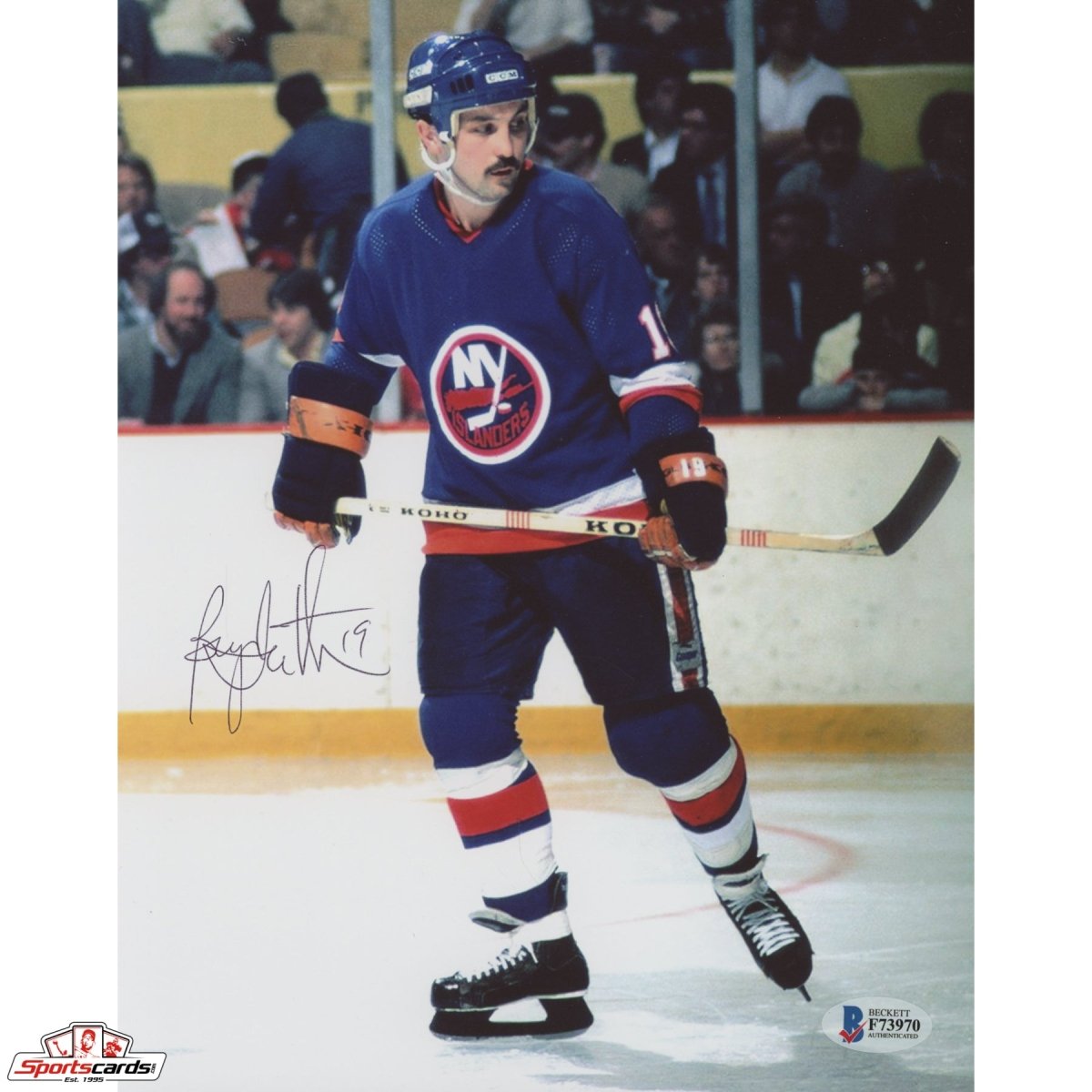Bryan Trottier Signed Auto 8x10 Photo Beckett BAS Islanders