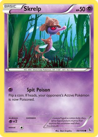 Skrelp 044/106 - XY Flashfire Reverse Holofoil