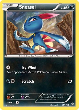 Sneasel 051/106 - XY Flashfire