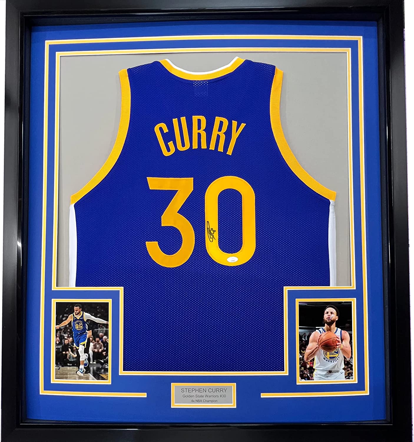 Framed Custom Frame Your Jersey 35x39 Professionally Framed & Matted Deluxe Framing with Photos Jersey Free Shipping